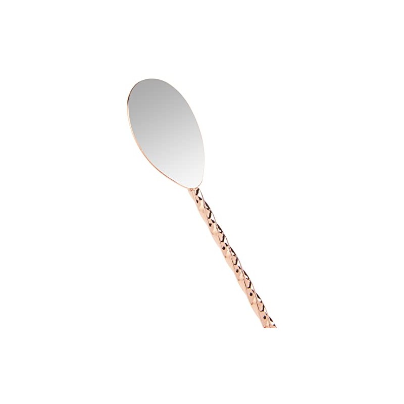 Genware BS-T35C Stainless Steel Copper Coated Teardrop Bar Spoon, 35