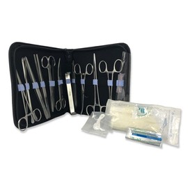 Instrumentos dentales para uso exclusivo en laboratorio dental Kit Practica Entrenamiento Sutura Quirurgica para Estudiantes de Medicina y Veterinaria. (20 Piezas)