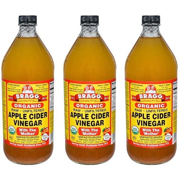 Bragg, Apple Cider Vinegar, 32 oz (3 Pack)