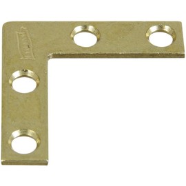 National Hardware N190-868 V117 Corner Braces in Brass, 4 pack