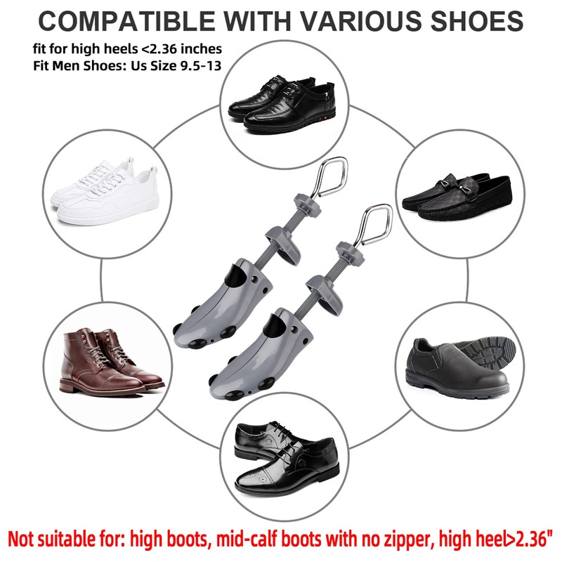 Shoe Stretcher Men 4-Way Shoe Expander Widener for Wide Feet