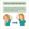 satithry 2PCS Ultra-Thin Underarm Anti-Sweat Lady's Underwear with Large Size
