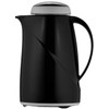 Helios Wave Plastic Insulated Jug, Black, 0.6 Litres