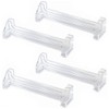 esowemsn 8PCS Vertical Blind Valance Corners 3.5inch Clear Plastic Vertical