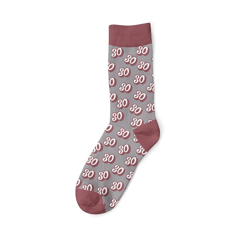 30th Birthday Gift Socks Present Keepsake for Women 30 Ladies