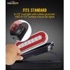 Partsam 2Pcs 6" Oval Tail Light Mounting Brackets [L Shaped]