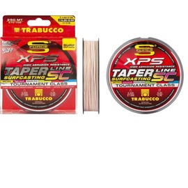 Trabucco XPS Taper Line Monofilament Surfcasting Fishing Line, Multicolor, 0.23-0.57, 250 MT