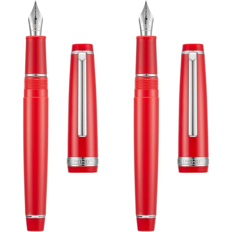 Jinhao 82 - Pluma estilográfica de resina iridio extrafina y