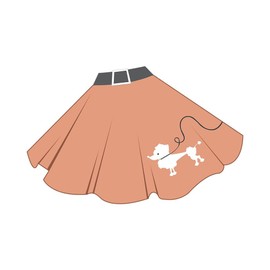 CafePress Poodle Skirt Throw Blanket Super Soft Fleece Plush Throw Blanket, 60"x50"