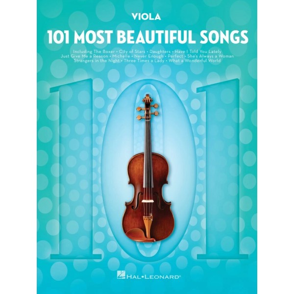 101 Most Beautiful Songs for Viola Sheet Music Book NEW
