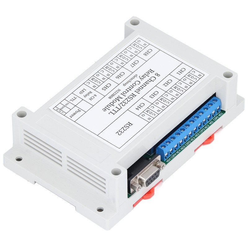N223B08 8CH DC 12V RS232 Relay Module Serial Port Remote