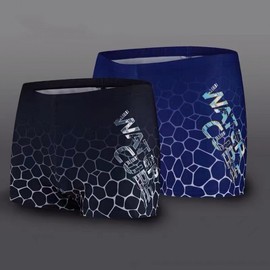 a450 Men's Plus Size Quick-Drying Swim Trunks - New Summer Collection Black Mixed Colors Swimwear +52094XL 10ea