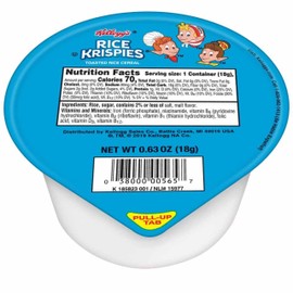 Kellogg's Rice Krispies Breakfast Cereal Cups, Kids Snacks, Family Breakfast, Original (96 Cups)