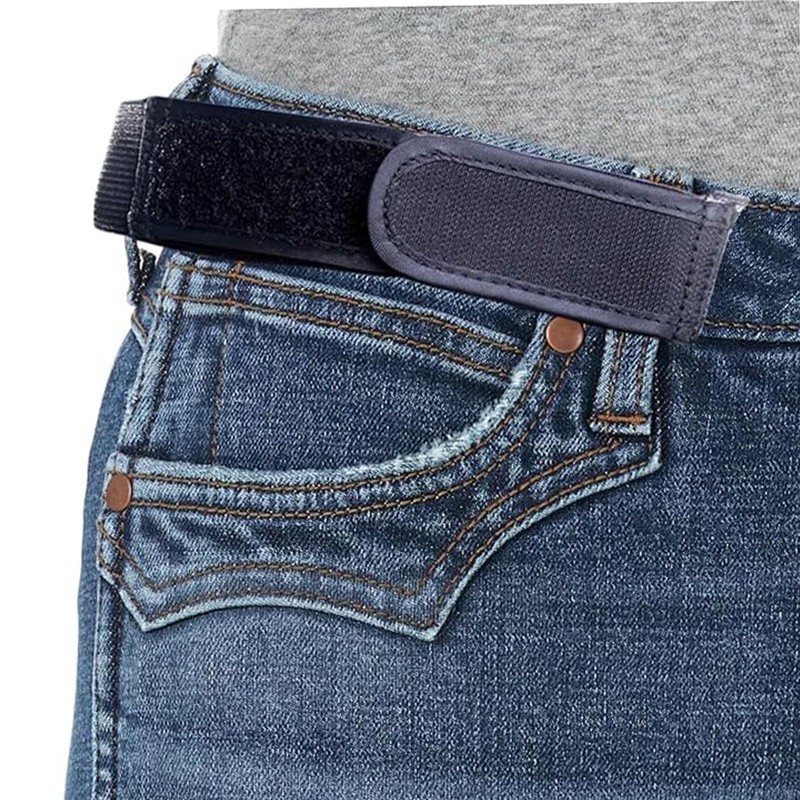 QXCFTW 2Pcs No Buckle Belts for Men, Buckless Belt for