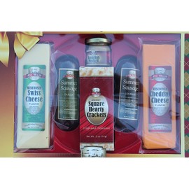 Old World Sausage and Wisconsin Swiss and Cheddar Cheese Set Holiday Treats