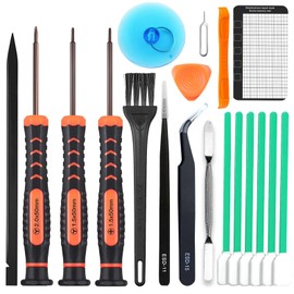 Precision Screwdriver Set for Switch,Y00,Ph000,Y2.0 Tri-Point Screwdriver, Spudger,Tweezers, Cleaning Brush and A Suction Cup with Sim Card Thimble,for SwitchLite, Joycon Controller Repair Clean