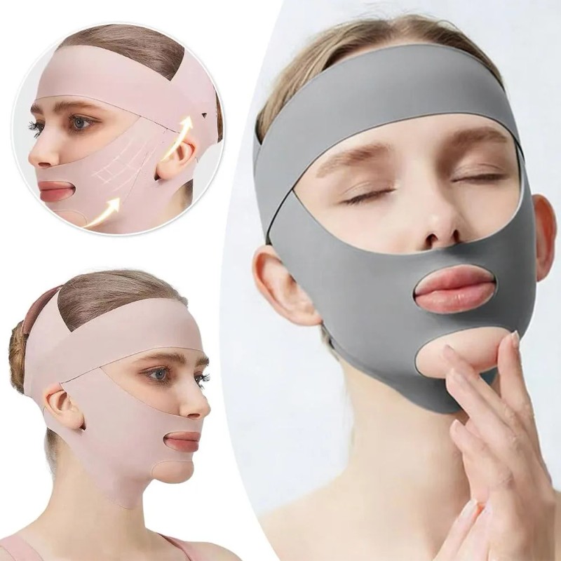 Mascarilla Facial En V, Tensor Y Estiramiento Facial