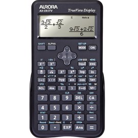 Aurora Dot Matrix Scientific Calculator - Black (Pack of 1), AX-595TV