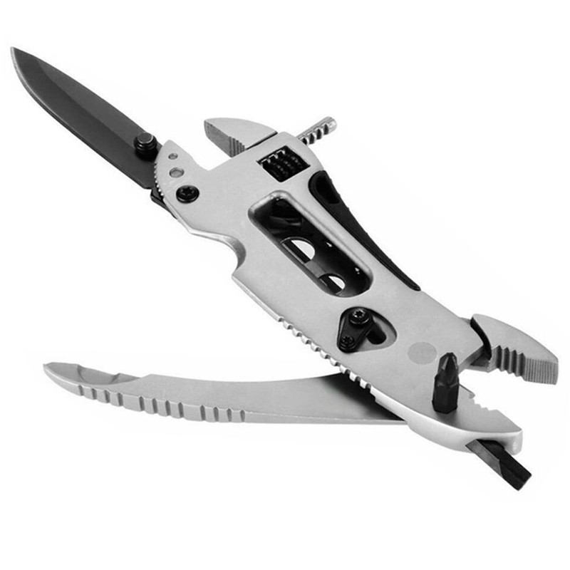 WANGCL Multitool Wrench with 7 Tools Portable Folding Multifunctional Adjustable