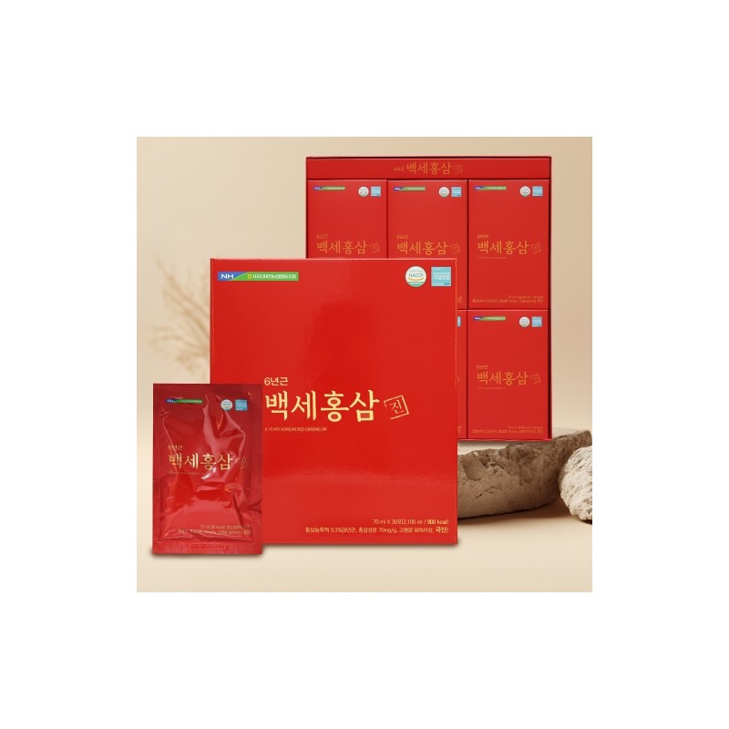 Jirisan Macheon Nonghyup Baekse Red Ginseng Extract 70ml x 30