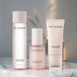 bewants 비원츠 시카콜라겐 스킨케어 세트 [토너 200ml + 세럼 40ml + 리프팅크림 50ml] Bewants BWON Collagen Skin Care Set [Toner 200ml + Serum 40ml + Lifting Cream 50ml]