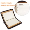 Gift for Men,SAYEEC A5 Executive Conference Folder Travel Portfolio Ringbinder