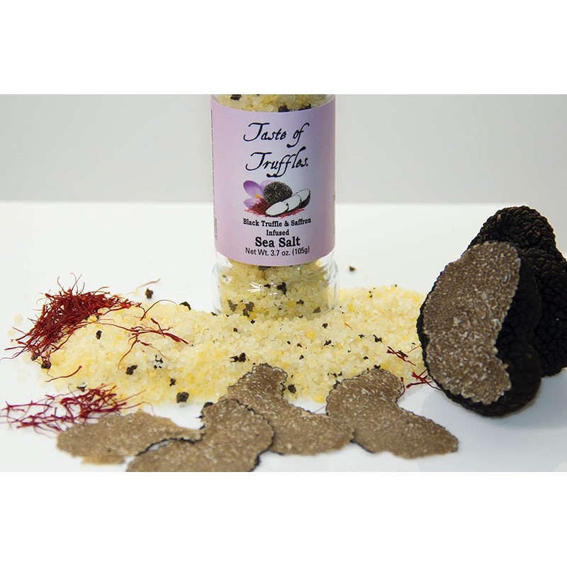 Black Truffle and Saffron Sea Salt | wt 3.7 oz
