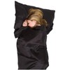 Lifeventure Lifemarque Silk Liner Sleeping Bag, Black, One Size