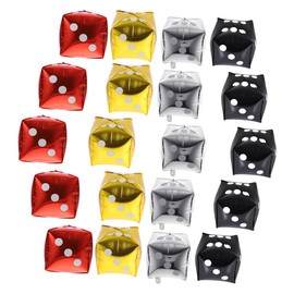 SAFIGLE 20pcs Dice Balloons Aluminum Foil Cube Party Decorations Fun Dice Themed Party Supplies for Events for Photos and Festive Atmosphere