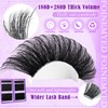 DIY Lash Extension Kit 560Pcs 180D+280D Thick Lash Clusters D