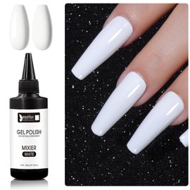 beautilux White Gel Nail Polish Winter Snow White Gel Polish Refill 100ml High Gloss Long-Lasting Soak Off Gel Polish Manicure Salon Nail Art at Home