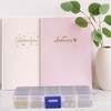 EXCEART 3 Pieces Assortment Box Small Sorting Boxes Plastic Transparent