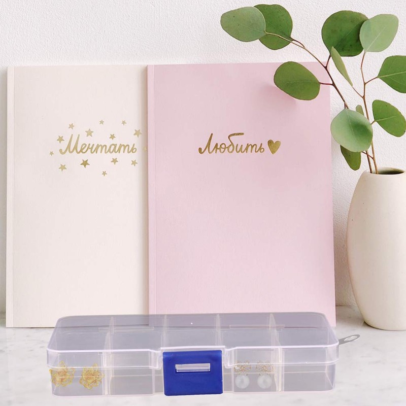 EXCEART 3 Pieces Assortment Box Small Sorting Boxes Plastic Transparent