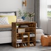 Garden 4 you Shoe Rack Organizer, 5-Tier Wood Cubby Shoe