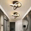 EIDISUNY LED Ceiling Light Interweave Modern Creative White Black Ceiling