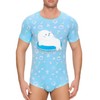 Landofgenie Men's Onesie Pyjamas Cotton Bodysuit Pyjamas for Men Onesie