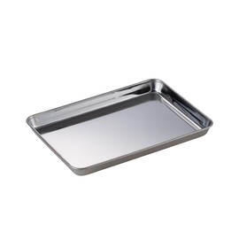 Takagi Stainless Steel Square Tray, Deep, Large, Silver