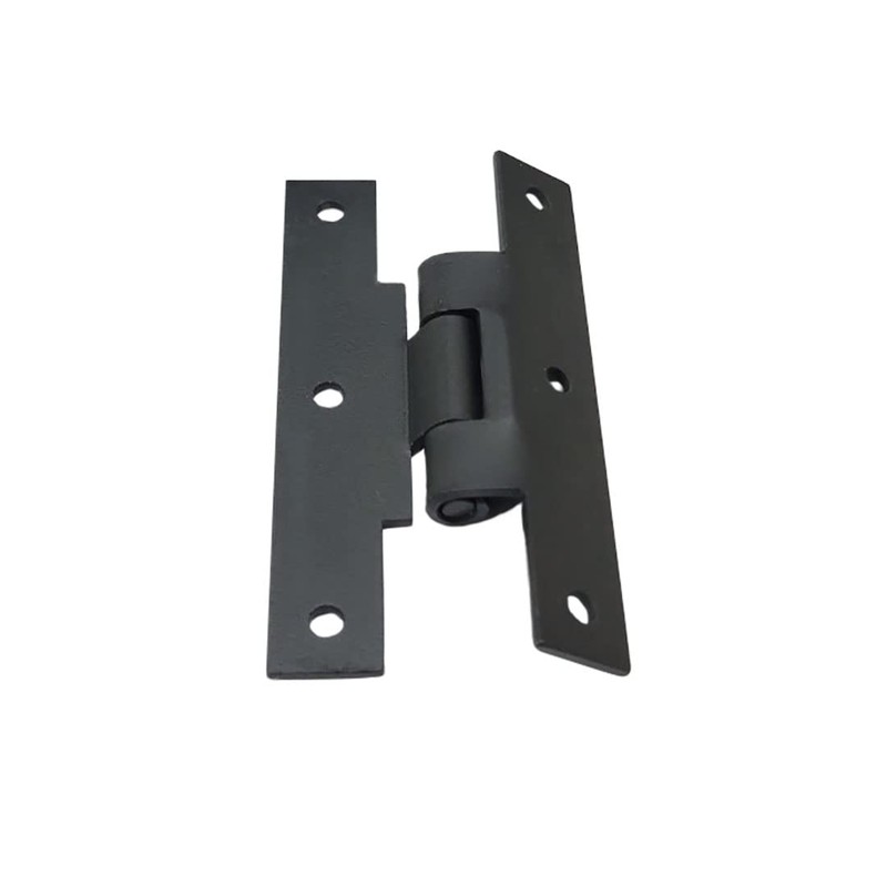 QCAA Black Steel Hinge Offset for Cabinet Door, 3/8", Matte
