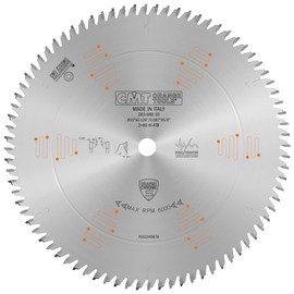 CMT ORANGE TOOLS 283.680.10 Orange Chrome Ultimate Plywood & Melamine Blade 10" x T80 HiATB, Silver