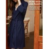 SIORO Women Robe Lightweight Knee Length Merino Wool Bathrobe Anti-odor