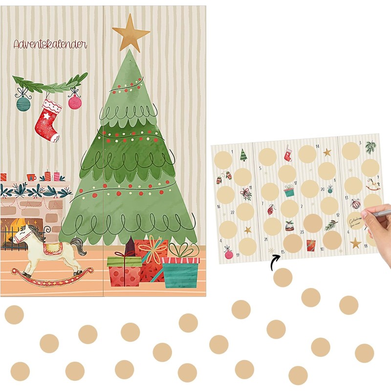 MC-Trend Scratch Off Advent Calendar - Design & Write Yourself,