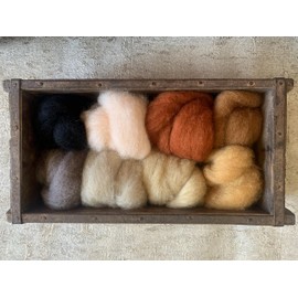 heidifeathers® 'Pets Mix' Carded Wool - Felting Wool Sliver - Needle Felting Wool for Felting Animals
