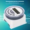 DC 12V Digital Timer Switch, TM619H‑2 24‑hour/12‑Hour System Electronic Timer