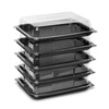 Sunrise Packaging 5 x MINI Black Sandwich Platters with Clear