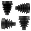 Caltric 2 Front Axle Inner Outer CV Boot Kit for