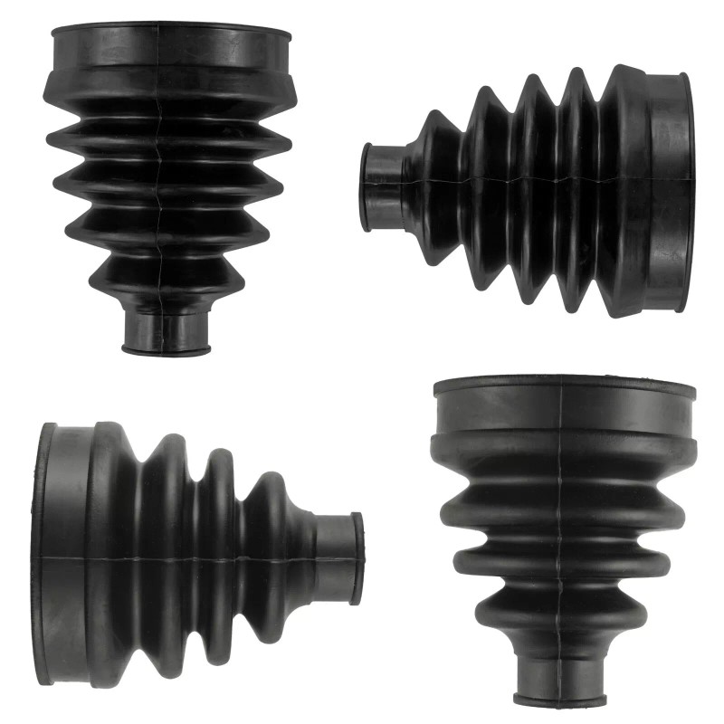 Caltric 2 Front Axle Inner Outer CV Boot Kit for