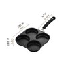 4-Cup Non-Stick Aluminum Egg Pan – BPA-Free Coating for Healthy