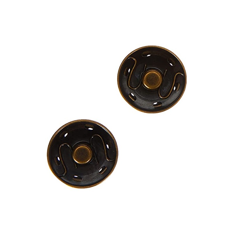 Prym Sew-On Snap Fasteners Antique Brass 30 mm, altmessing, 2