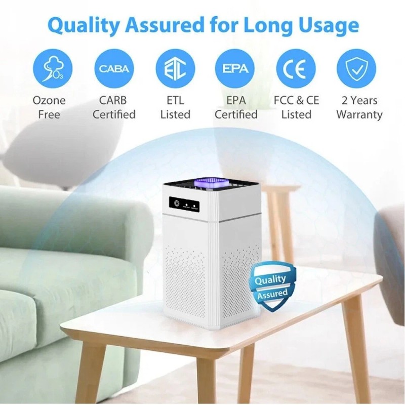 Home HEPA Air Purifier Large Room Air Cleaner for Allergies