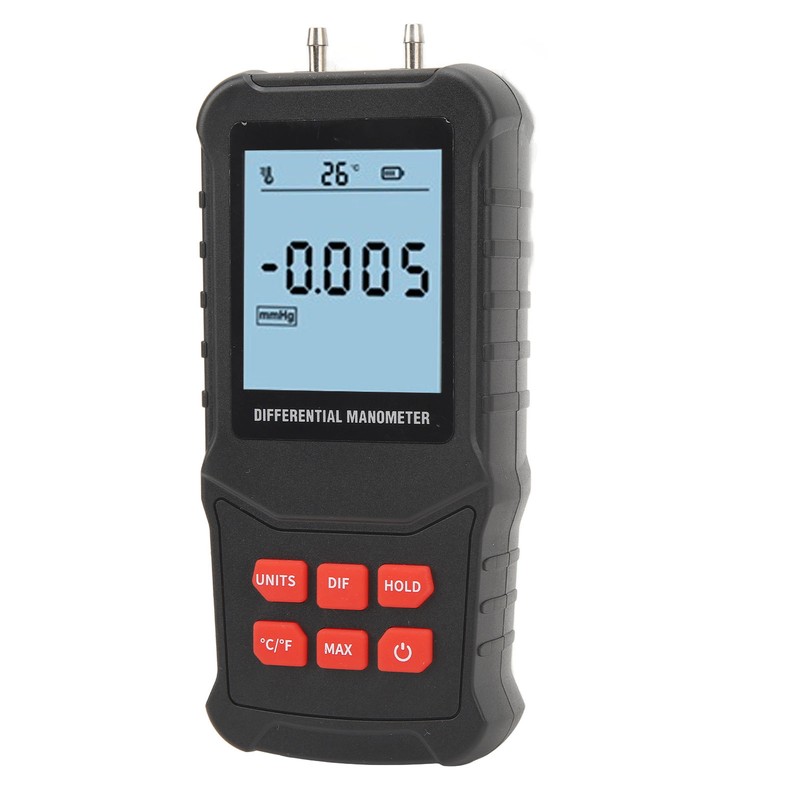 Digital Manometer 20.68Kpa High Accuracy Overload Prompt Auto Shutdown Handheld